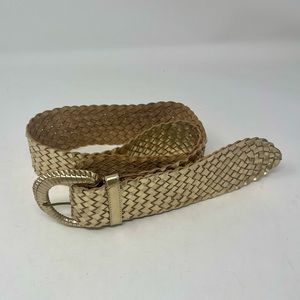 Bebe woven leather belt.